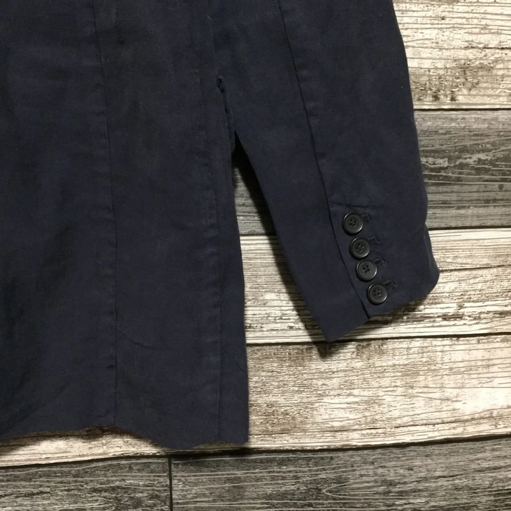 Alex Mill Women’s Blazer Jacket Coat Size XS Blue Linen Blend (READ DESC) - Picture 7 of 10